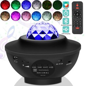 Galaxy Star Night Light 360 Lamp Starry Wave Projector LED Lighting