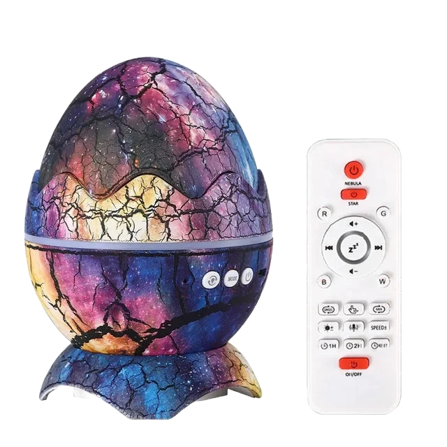 Interstellar Blue Dinosaur Egg Shell Projector