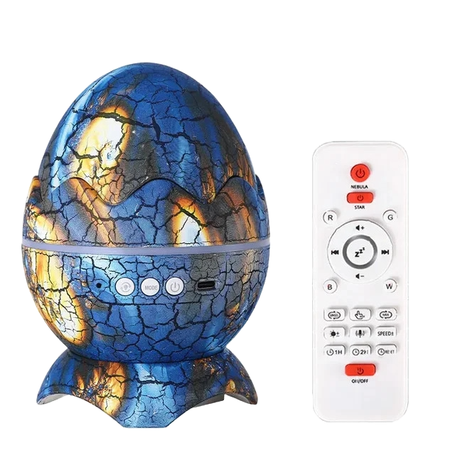Miba Blue Dinosaur Egg Projector