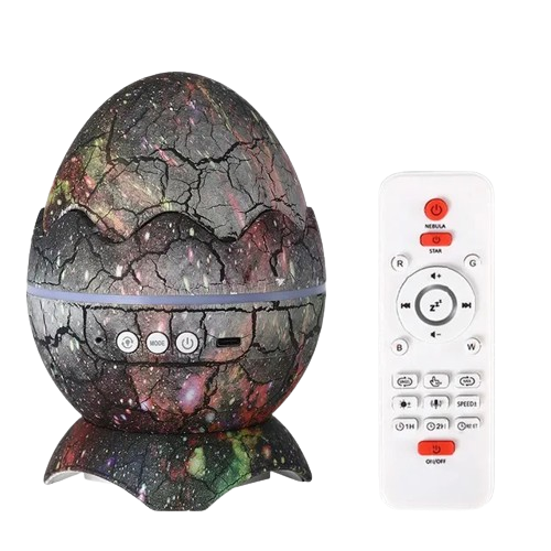 Saturn Grey Dinosaur Egg Shell Projector